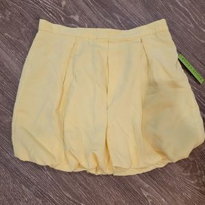 ALICE+OLIVIA Yellow Bubble Hem Skirt NWT Size 10